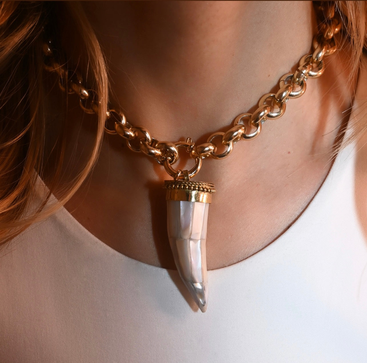 Collana Pearl Horn