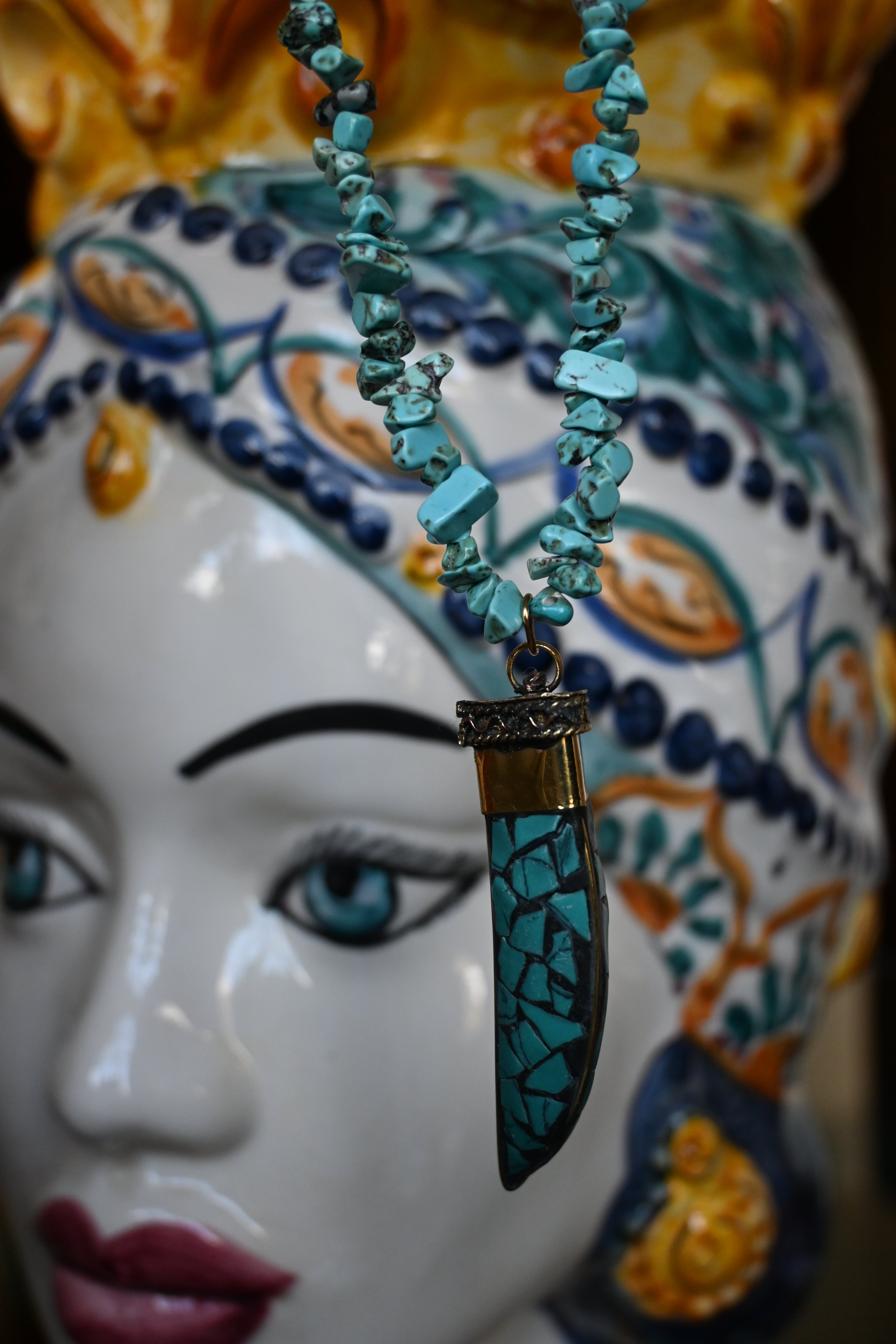 Collana Ocean Blue horn