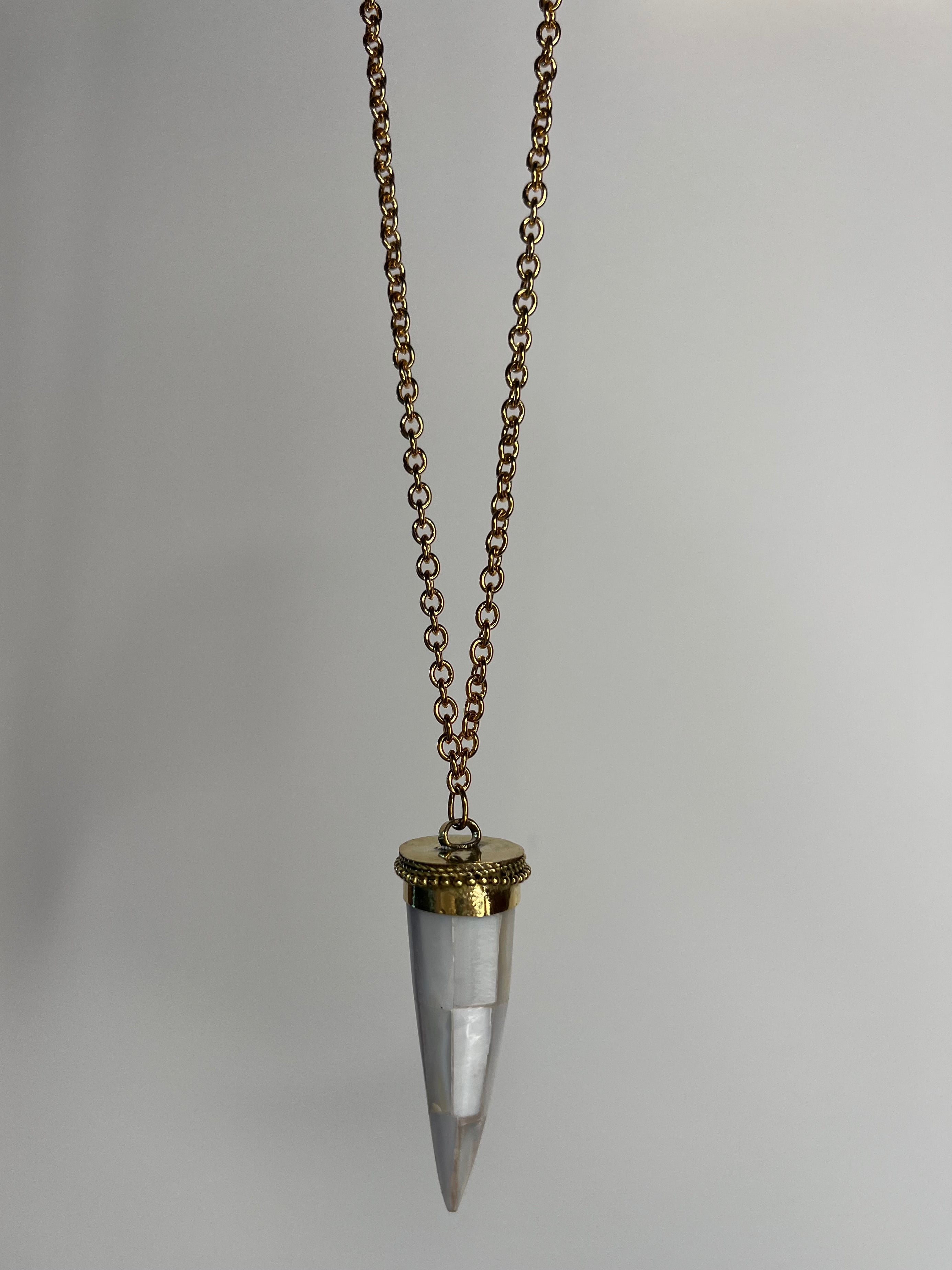 Collana in maglia fine Pearl Horn